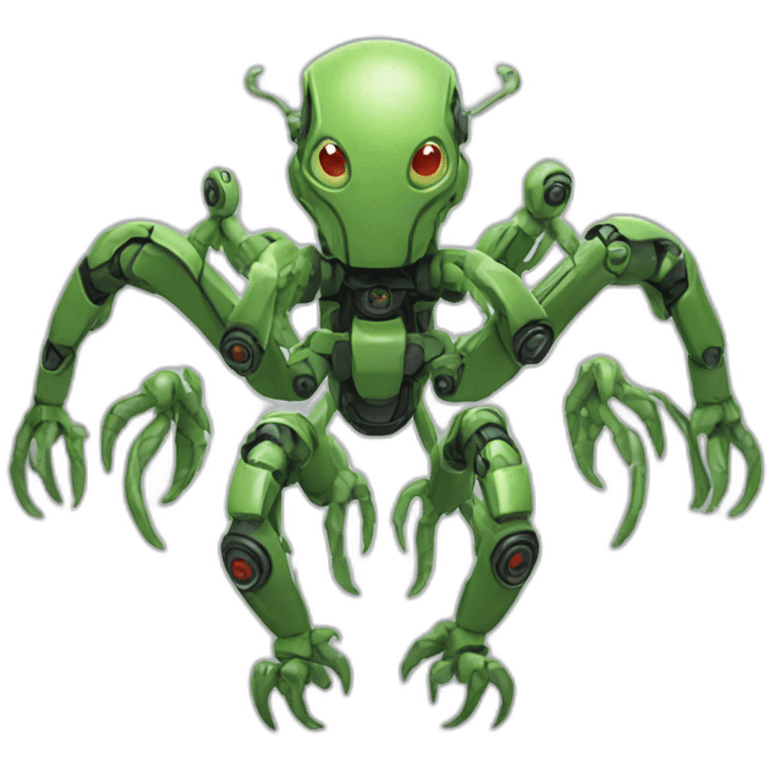 hydra robot with multiple limbs emoji