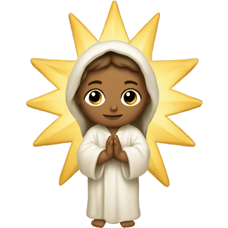 Baby Jesus on the star of Bethlehem  emoji