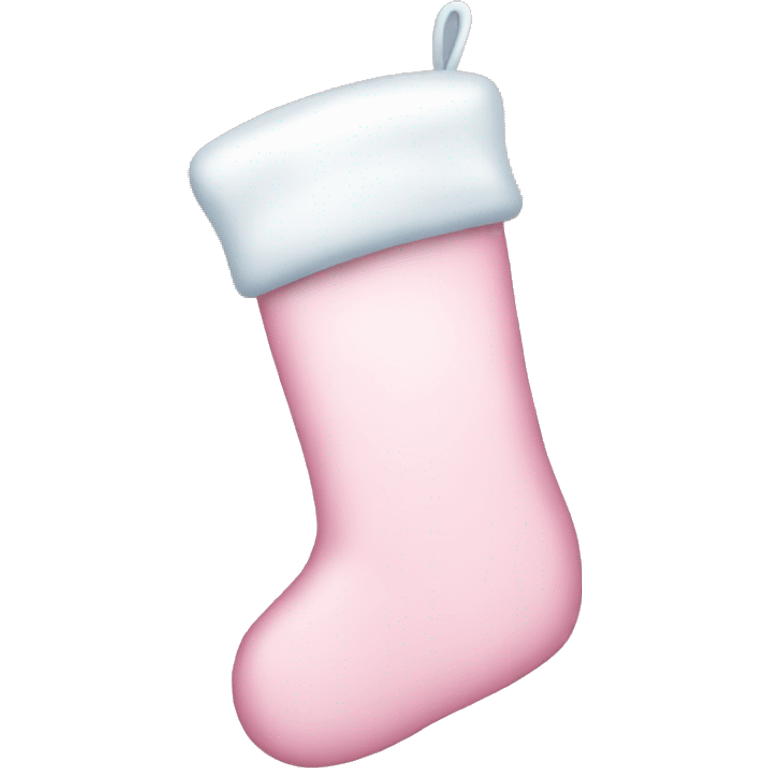 Pastel pink Christmas stocking  emoji