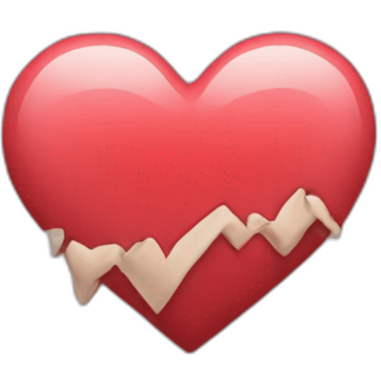 Heart down emoji