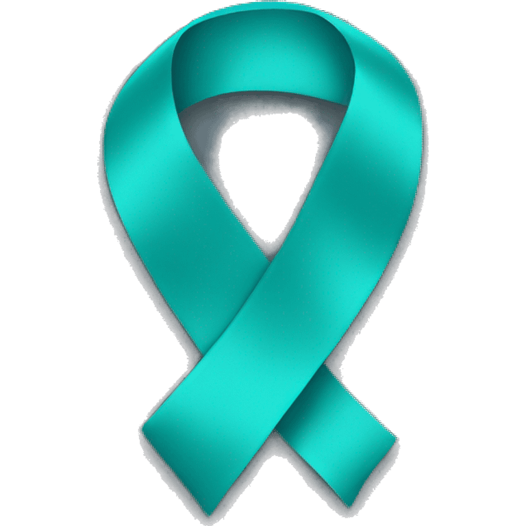 teal ribbon emoji