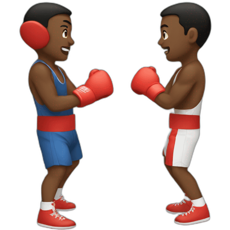 2 people boxing emoji