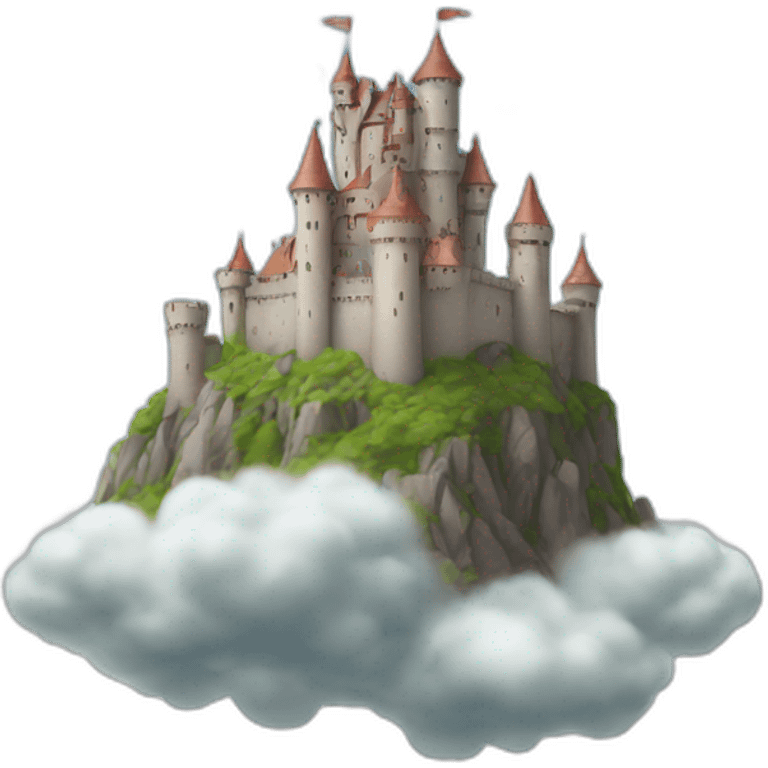 a castle on a cloud emoji