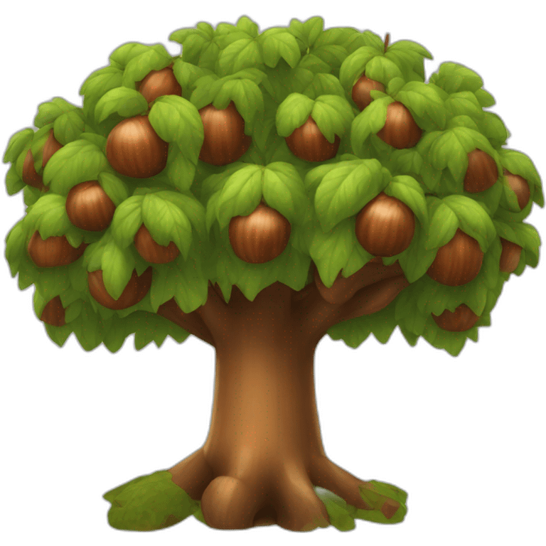 Chestnut tree emoji