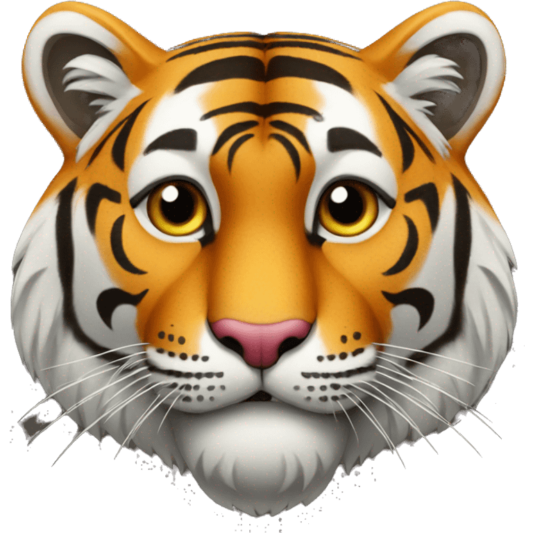 tiger with heart emoji