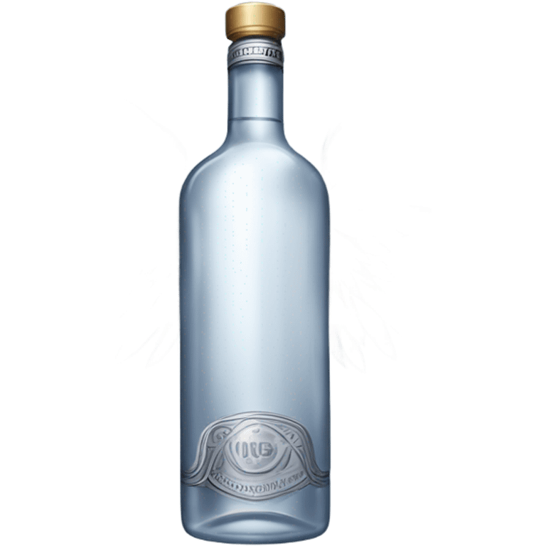 Bottle of vodka with wings  emoji