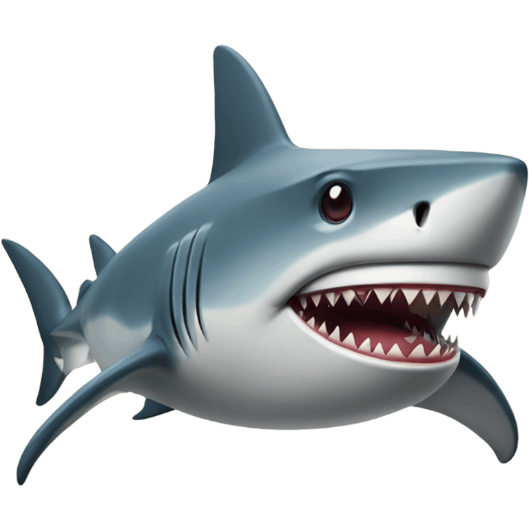 shark with a cigerette emoji