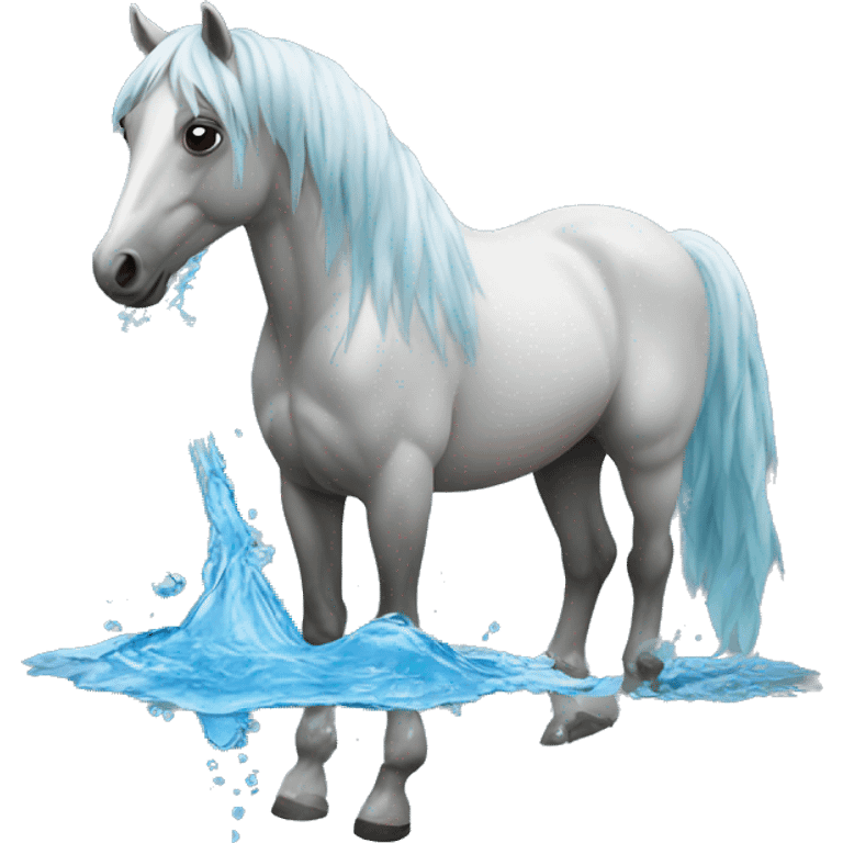 horse made out of water emoji