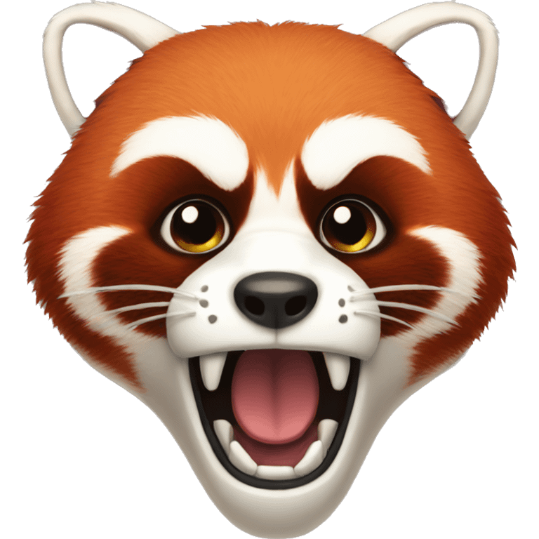 red panda angry emoji