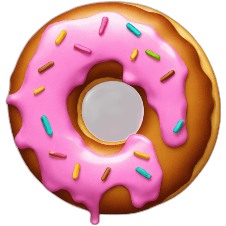 A donut with a phone emoji