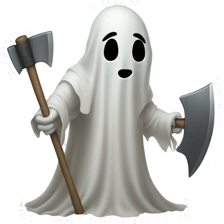 ghost holding an axe emoji