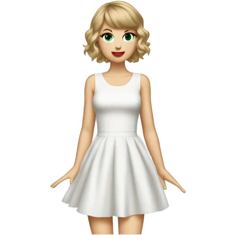 Taylor swift in TTPD dress emoji