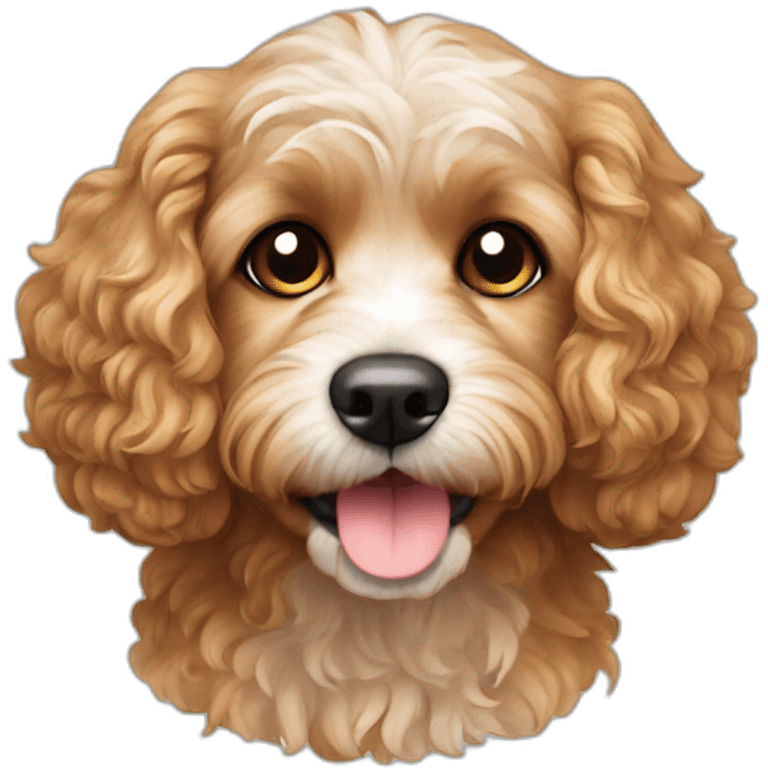 Cavapoo dog cute emoji