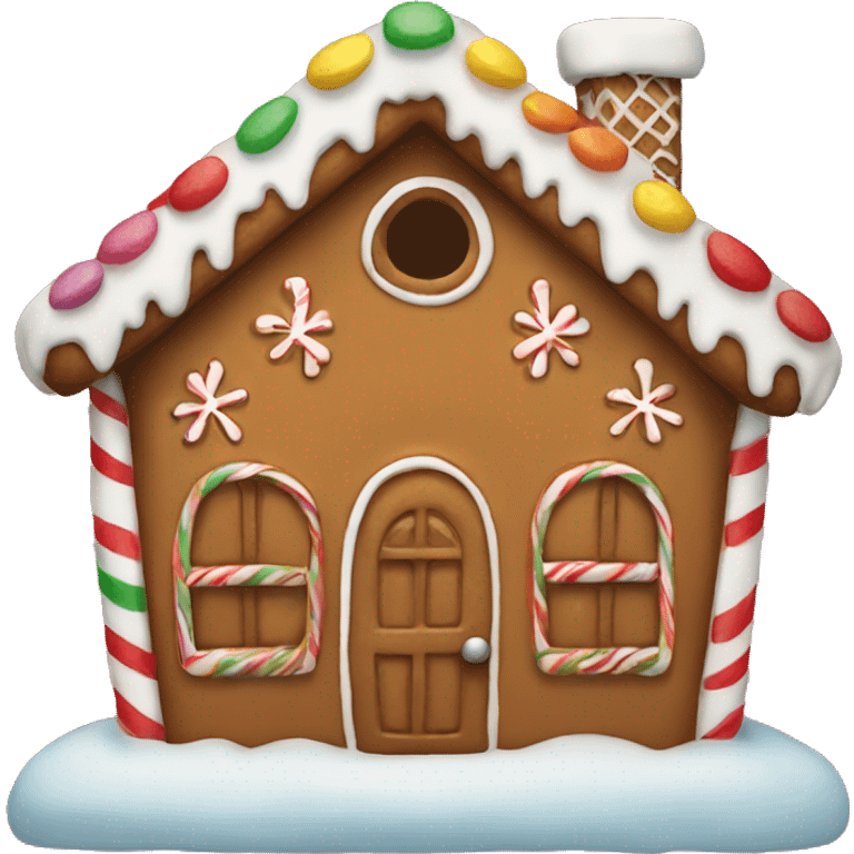 gingerbread house emoji