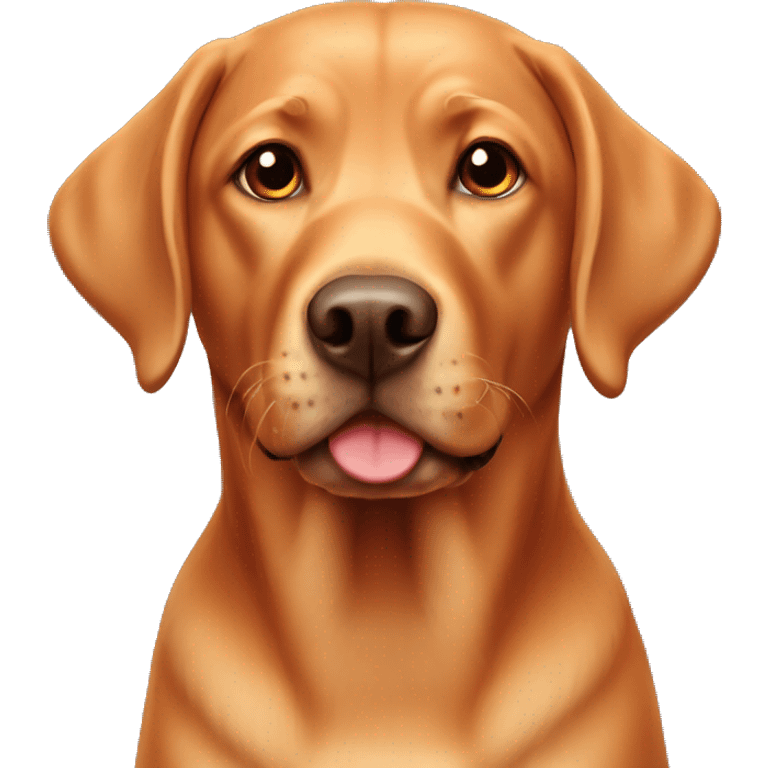 Red Labrador retriever  emoji