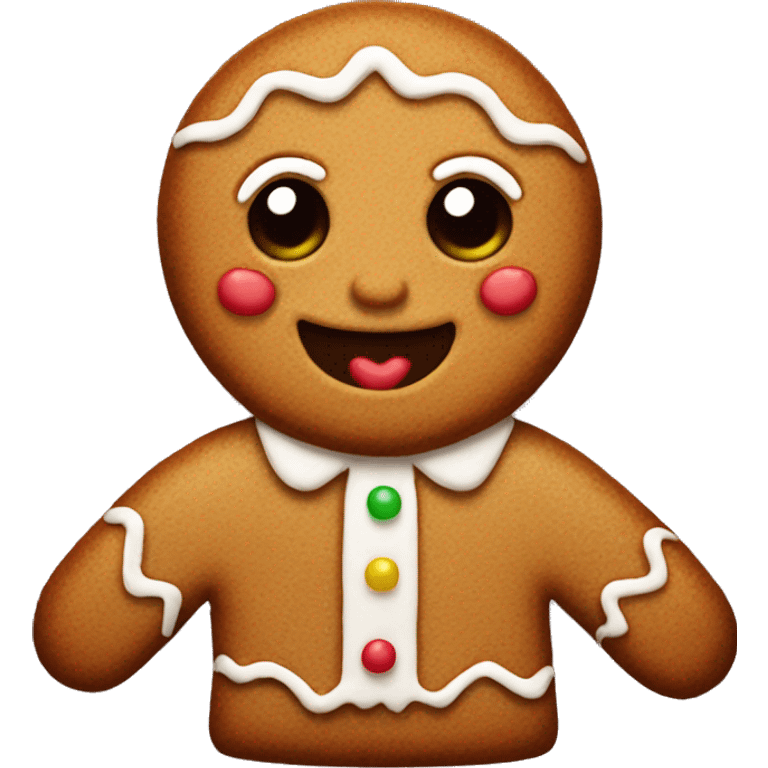 gingerbread man emoji