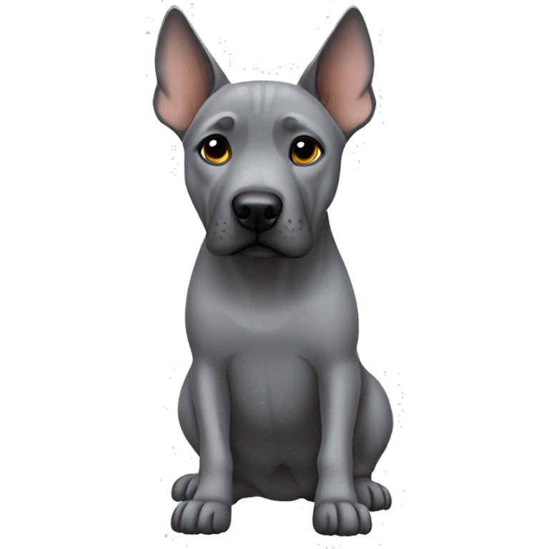 Dog gray Thai Ridgeback full body emoji