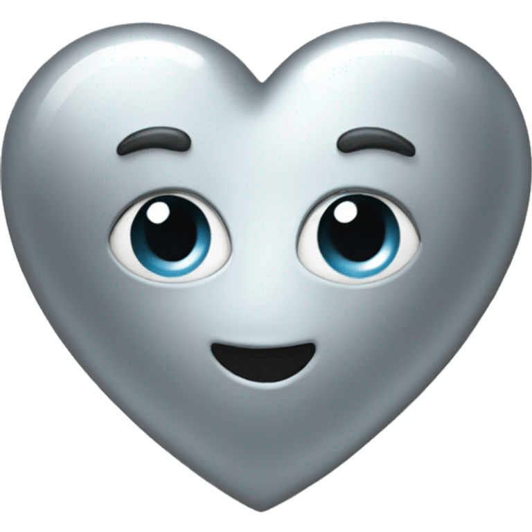 Silver heart emoji