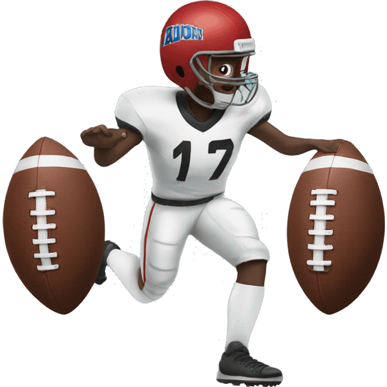 Football with legs  emoji