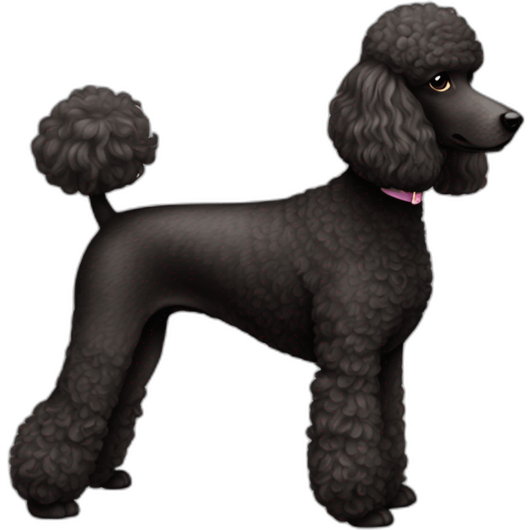 Dog Standart Poodle full body emoji