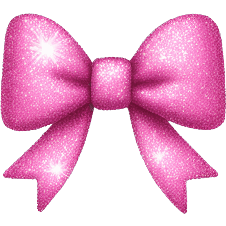 pink sparkly bow emoji