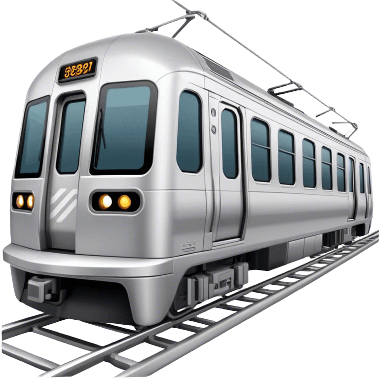 Subway Train (NYC) - Bombardier (Model Year: 2021) (Iconic colour: Silver) emoji