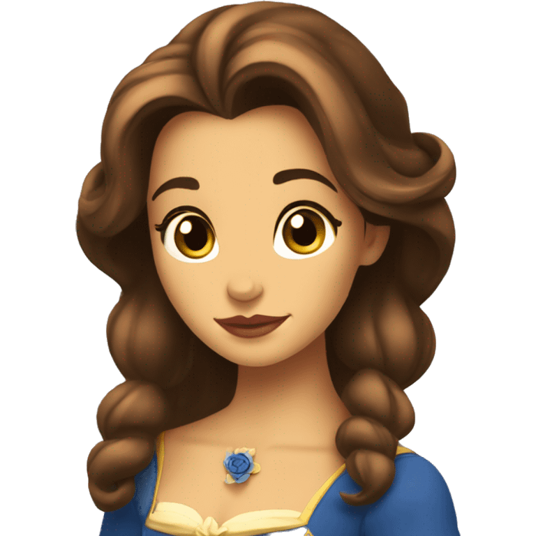 beauty and the beast belle emoji