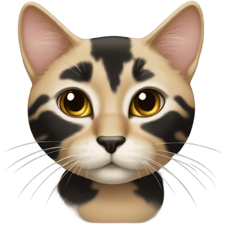 black and blonde toitose cat emoji