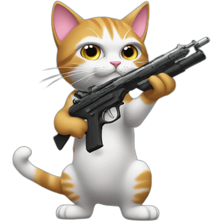 cosmo cat with gun emoji