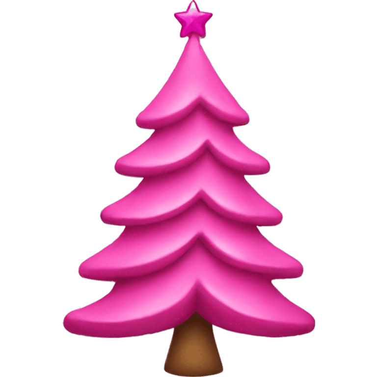 pink christmas tree emoji