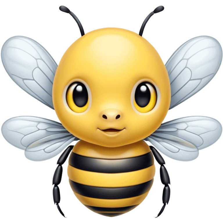 Buzzing cute bubble bee emoji