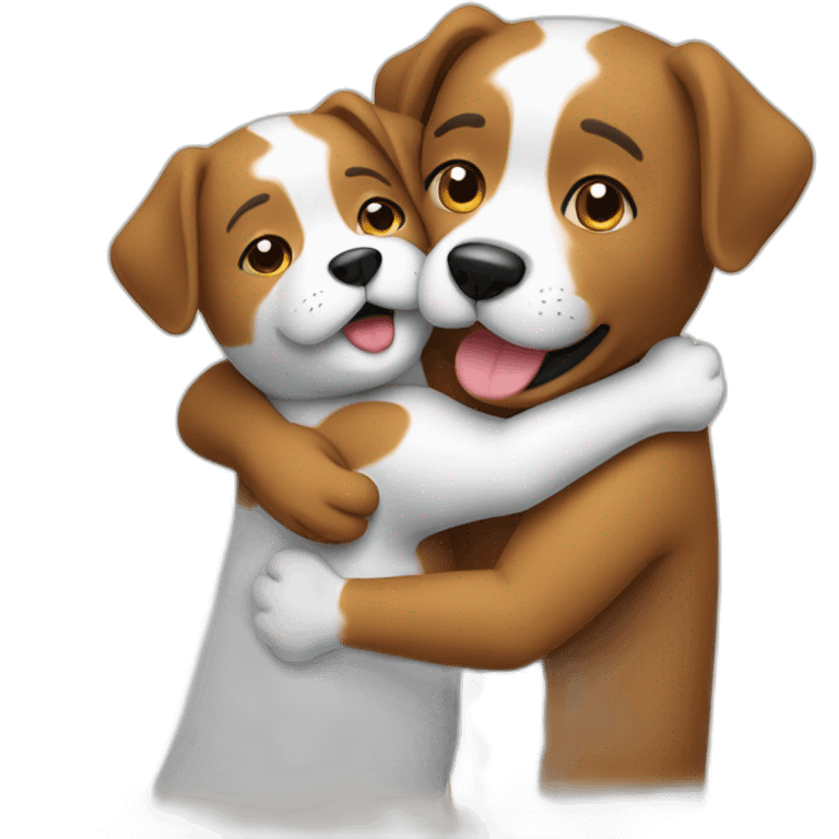 Hugging Dog emoji