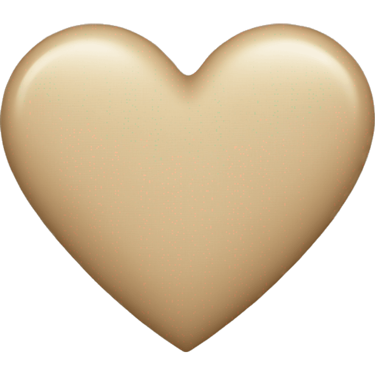 Beige heart  emoji