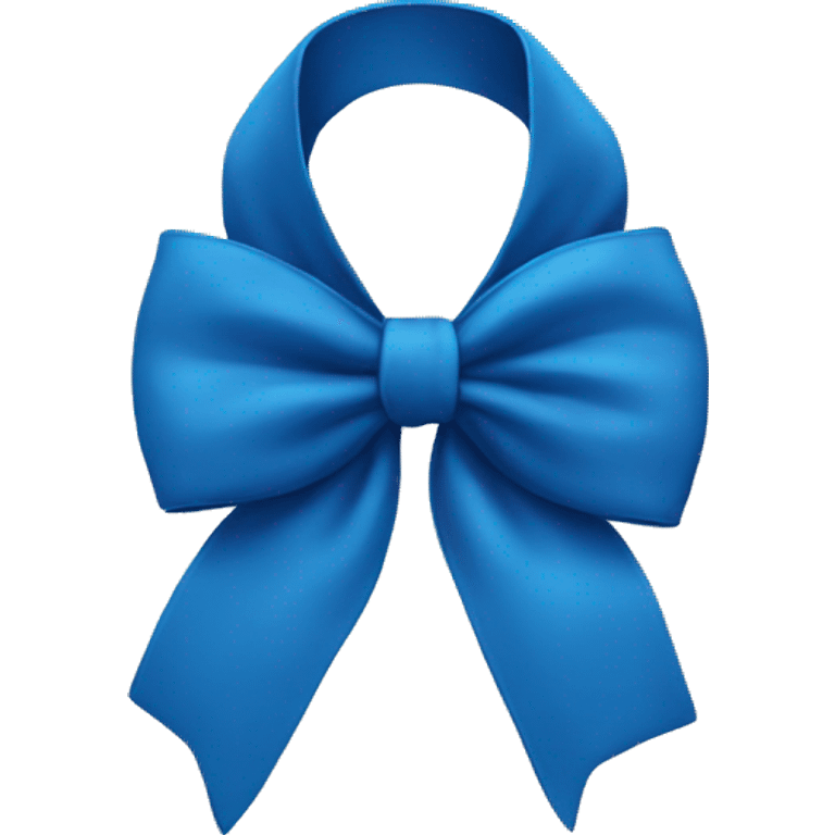 a blue bow emoji