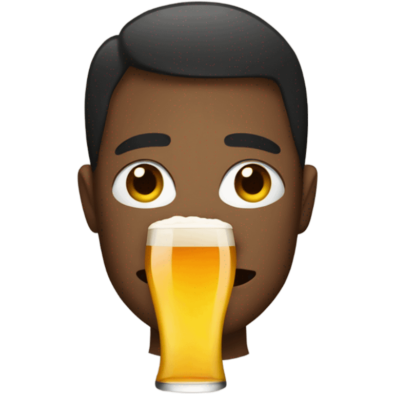 Person drinking beer emoji