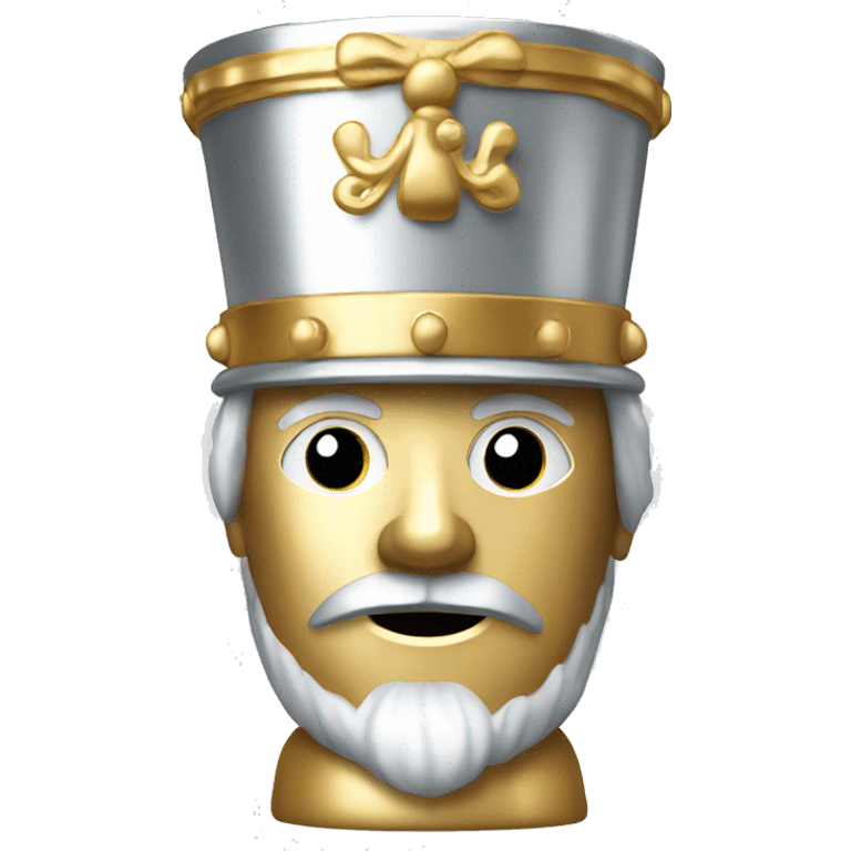 Silver and gold nutcracker  emoji