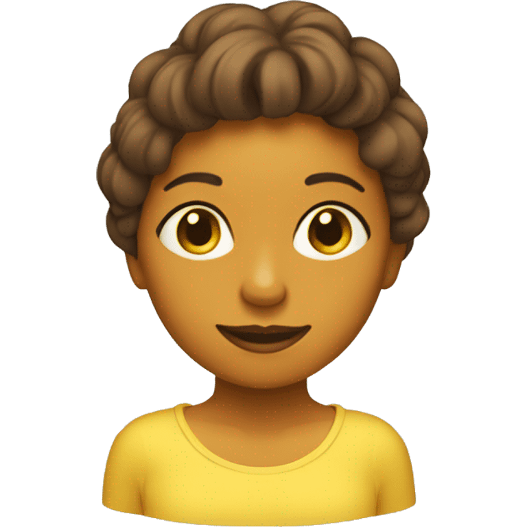 Maman avec la peau jaune emoji