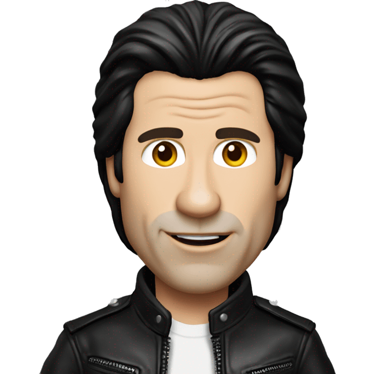 John travolta in leather jacket emoji