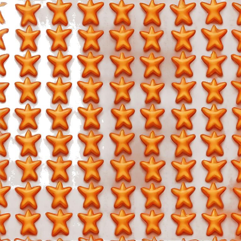 bright orange star  emoji