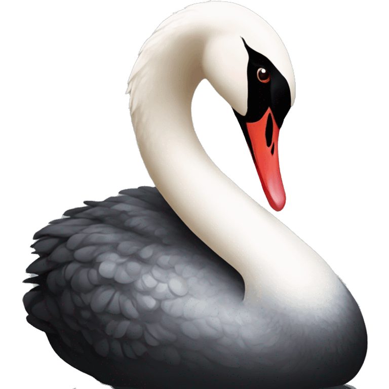 Black swan animal emoji