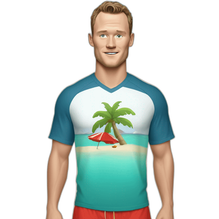 Jonathan Toews as a beach bum  emoji