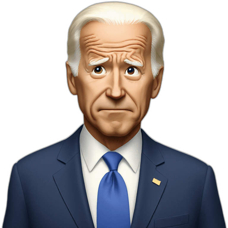 biden looking lost and confused emoji