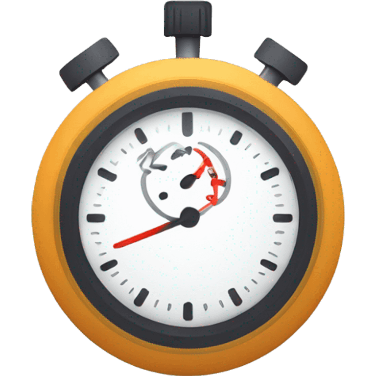 simple line-art icon of a timer or stopwatch, representing a limited-time discount. Include a subtle discount element like a % sign. Minimalist style, suitable for mobile apps.
 emoji