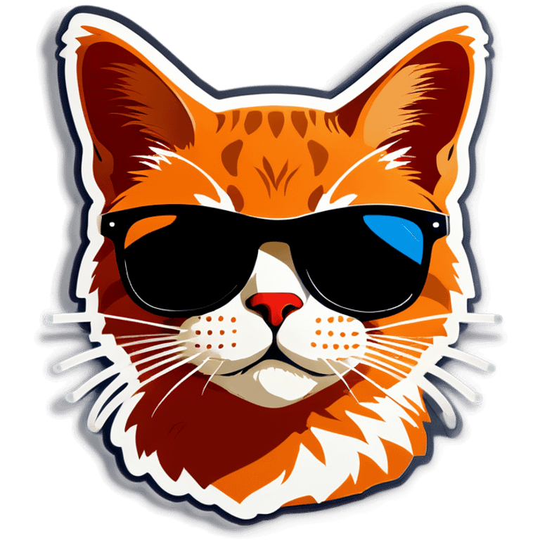 Cat with sunglasses emoji