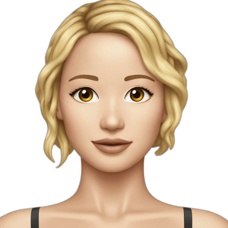 jennifer lawrence skin bikini sfw emoji