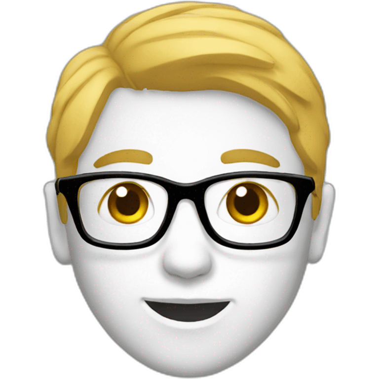 white student with glasses emoji