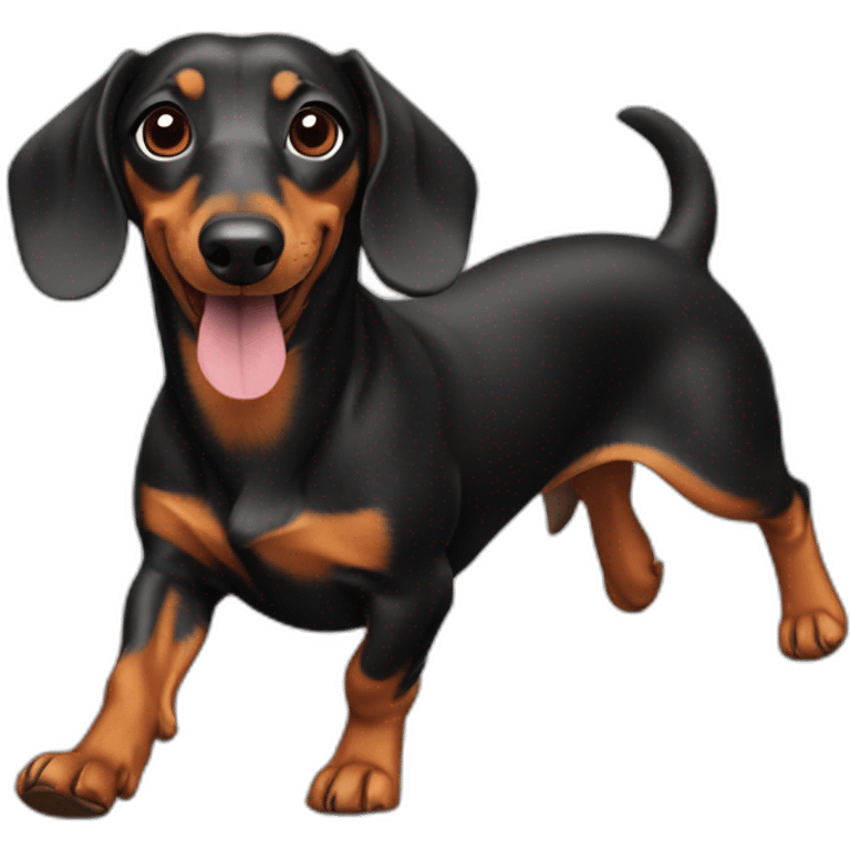 Dachshund correndo emoji