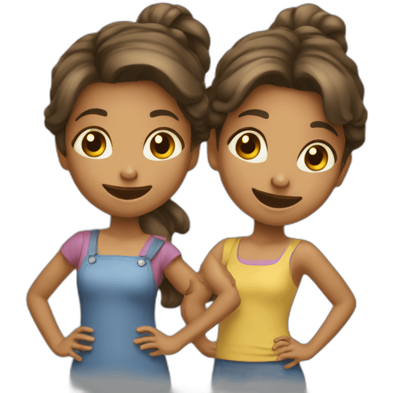 deux filles qui dansent emoji