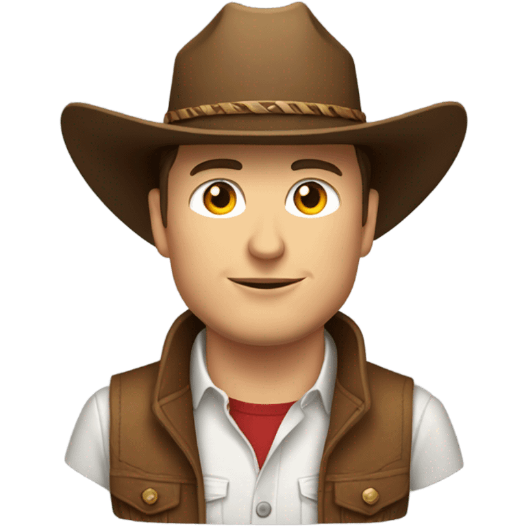 Elon musk with cowboy hat emoji