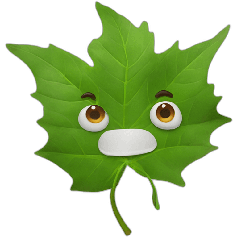 Un bloc de feuilles avec des yeux  emoji